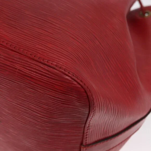 Authentic LOUIS VUITTON Epi Petit Noe Shoulder Bag Red M44107 LV - Picture 8 of 16